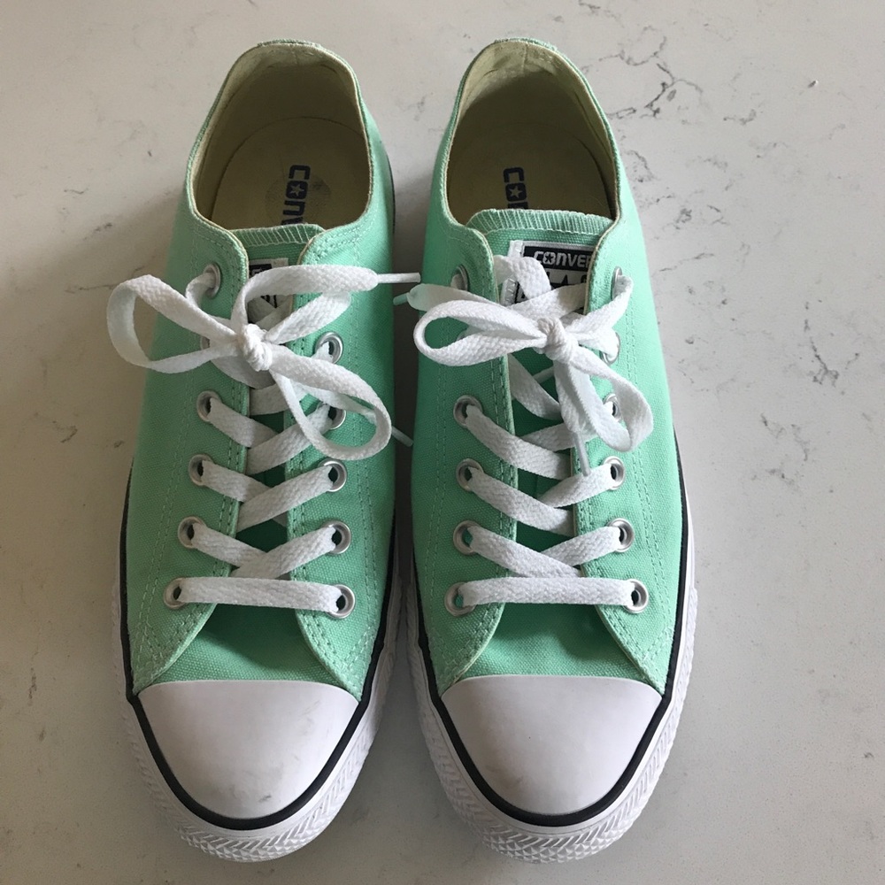 Mint Green Converse All Star Womens 9M